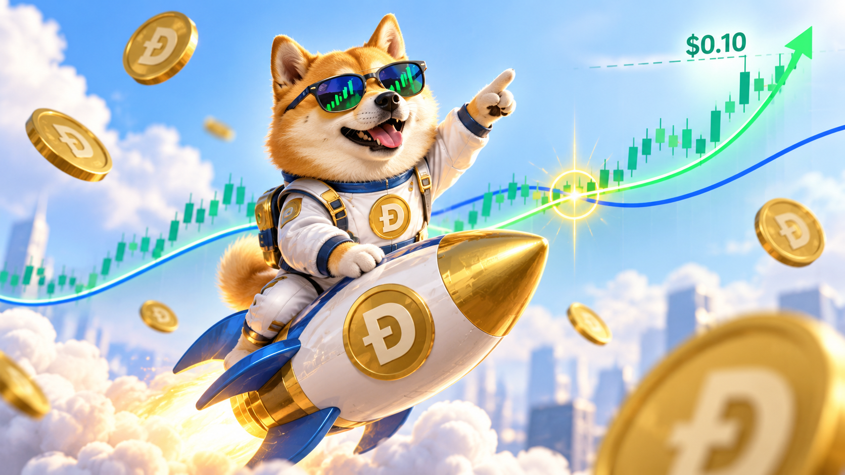 Dogecoin price approaches $0.10 resistance after DOGE golden cross signals stronger momentum